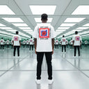 ART HAS NO LIMITS - OVERSIZE BEYAZ T-SHIRT - CLVB SAIN