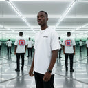 ART HAS NO LIMITS - OVERSIZE BEYAZ T-SHIRT - CLVB SAIN