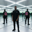 ART HAS NO LIMITS - OVERSIZE SİYAH T-SHIRT - CLVB SAIN