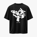 BACK OFF - OVERSIZE SİYAH T-SHIRT - CLVB SAIN