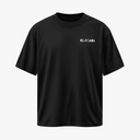 BACK OFF - OVERSIZE SİYAH T-SHIRT - CLVB SAIN