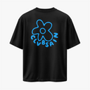 BLOOMMA - OVERSIZE SİYAH T-SHIRT - CLVB SAIN