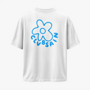 BLOOMMA - OVERSIZE BEYAZ T-SHIRT - CLVB SAIN