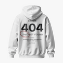 LOVE MISSING: 404 - OVERSIZE BEYAZ HOODIE