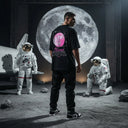 LUNAR SOUL - OVERSIZE SİYAH T-SHIRT - CLVB SAIN