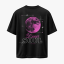 LUNAR SOUL - OVERSIZE SİYAH T-SHIRT - CLVB SAIN
