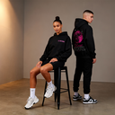 LUNAR SOUL - OVERSIZE SİYAH HOODIE