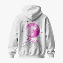 LUNAR SOUL - OVERSIZE BEYAZ HOODIE