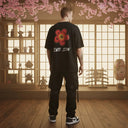 NOCTIFLORA - OVERSIZE SİYAH T-SHIRT - CLVB SAIN