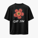 NOCTIFLORA - OVERSIZE SİYAH T-SHIRT - CLVB SAIN