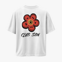 NOCTIFLORA - OVERSIZE BEYAZ T-SHIRT - CLVB SAIN