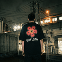 NOCTIFLORA - OVERSIZE SİYAH T-SHIRT - CLVB SAIN