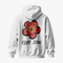 NOCTIFLORA - OVERSIZE BEYAZ HOODIE