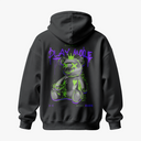 PLAY MORE - OVERSIZE SİYAH HOODIE