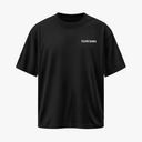 GOLDEN SMILE - OVERSIZE SİYAH T-SHIRT - CLVB SAIN